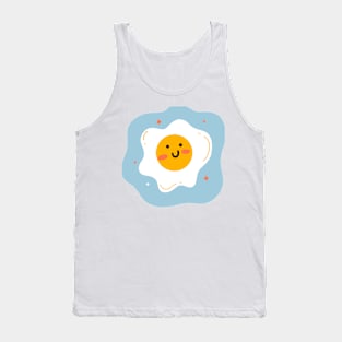 Funny Egg Design Tank Top